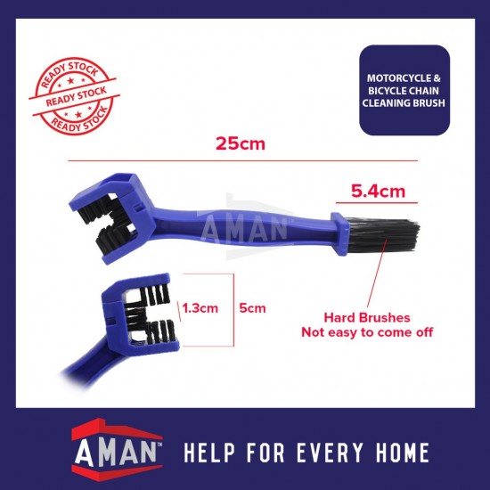 High Quality Bike Motorcycle Gear Chain Brush Cleaner Cleaning Tool Berus Rantai Motosikal Basikal Bicycle