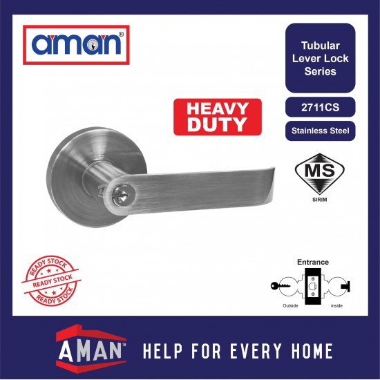 AMAN Heavy Duty Tubular Lever Lock - 2711 Series