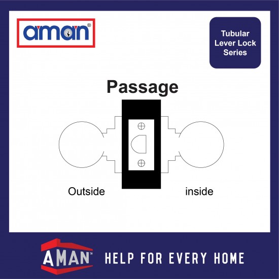 AMAN Heavy Duty Tubular Lever Lock - 2711 Series