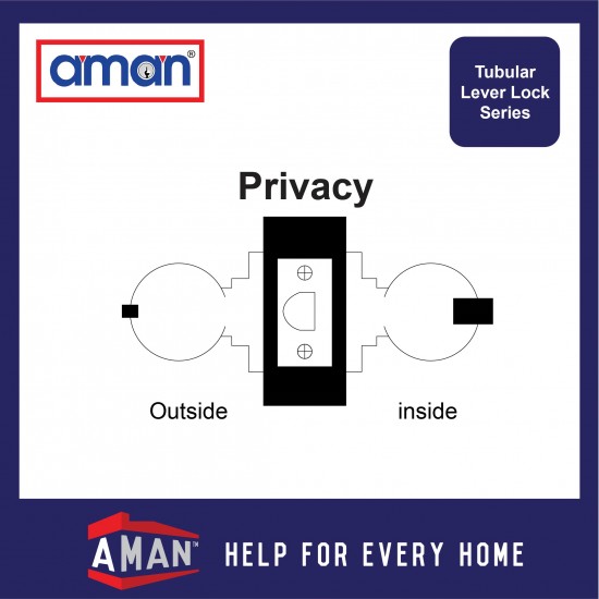 AMAN Heavy Duty Tubular Lever Lock - 2711 Series