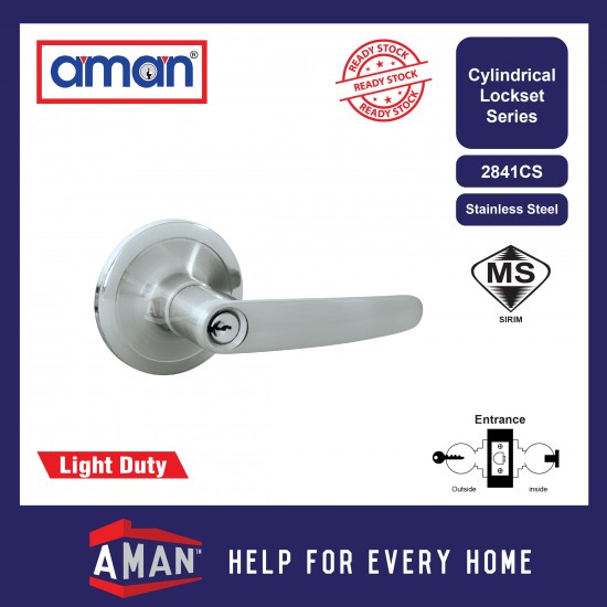 AMAN Light Duty Tubular Lever Lock - 2841 Series