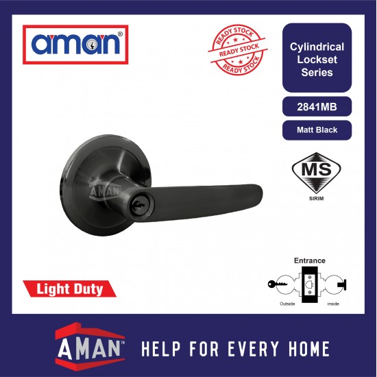 AMAN Light Duty Tubular Lever Lock - 2841 Series