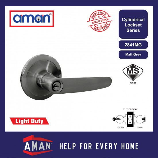 AMAN Light Duty Tubular Lever Lock - 2841 Series