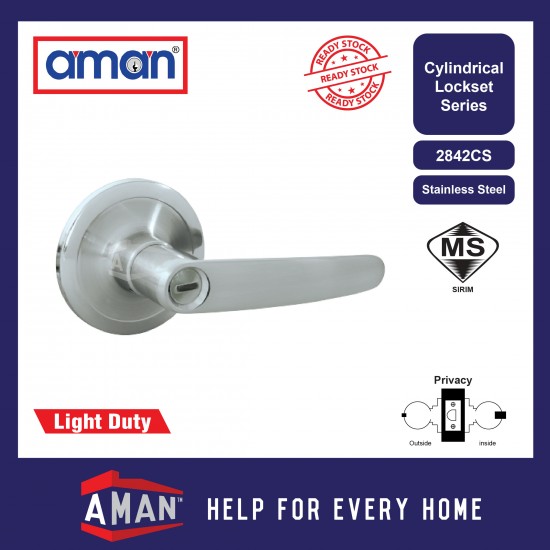 AMAN Light Duty Tubular Lever Lock - 2841 Series