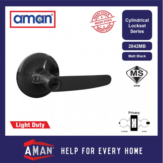 AMAN Light Duty Tubular Lever Lock - 2841 Series