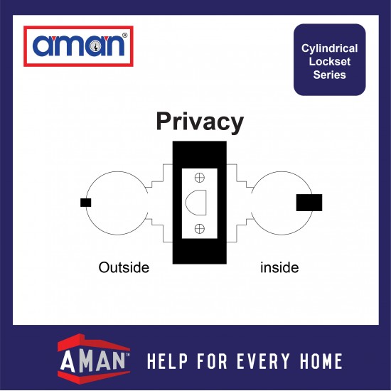 AMAN Light Duty Tubular Lever Lock - 2841 Series