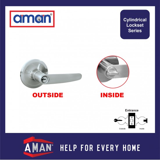 AMAN Light Duty Tubular Lever Lock - 2841 Series