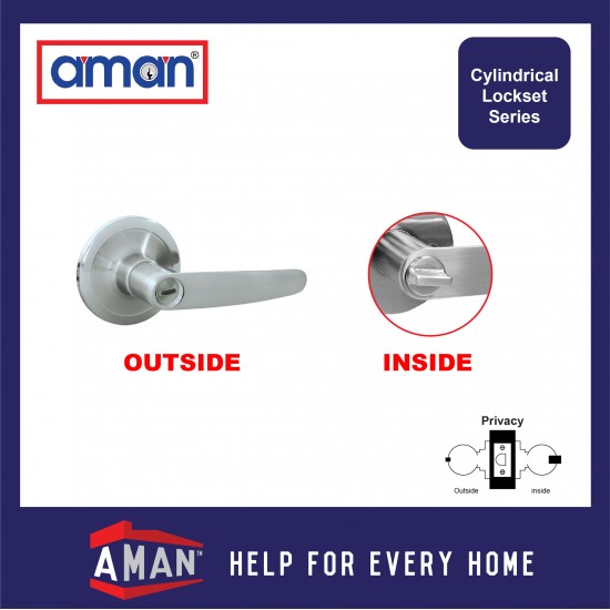 AMAN Light Duty Tubular Lever Lock - 2841 Series
