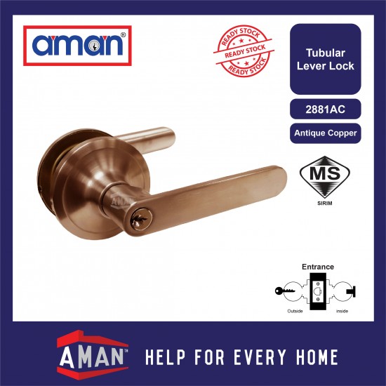 AMAN Heavy Duty Tubular Lever Lock - 2881 Series