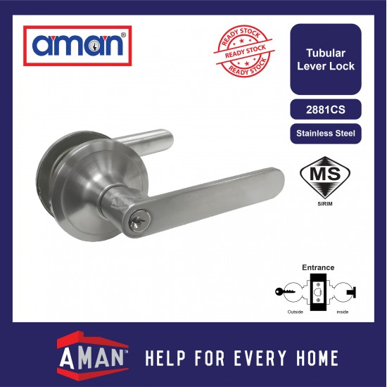 AMAN Heavy Duty Tubular Lever Lock - 2881 Series