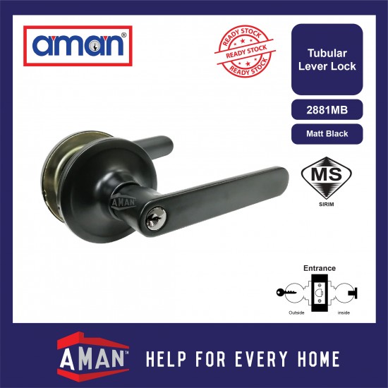 AMAN Heavy Duty Tubular Lever Lock - 2881 Series