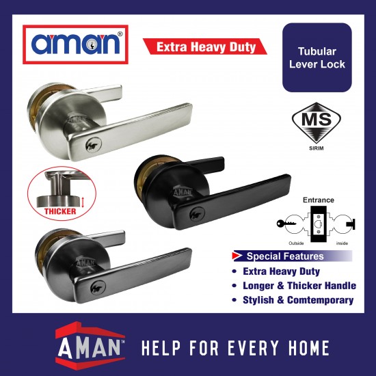 AMAN Extra Heavy Duty Tubular Lever Lock - 2891 Series