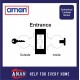 AMAN Cylindrical Door Knob Lock Set SIRIM - 3871 Series