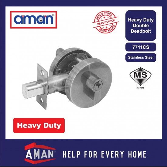 AMAN Heavy Duty Single Side Cylinder Double Side Cylinder Deadbolt SIRIM - 7711 / 7812 Series