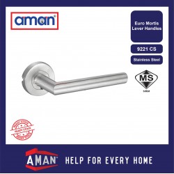 AMAN SUS 304 Stainless Steel Lever Euro Mortise Lockset 
