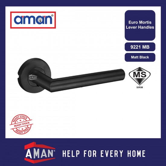 AMAN SUS 304 Stainless Steel Lever Euro Mortise Lockset 