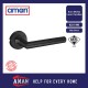 AMAN SUS 304 Stainless Steel Lever Euro Mortise Lockset 