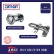 AMAN 200 Degree Wide Angle Sight Chrome Door Viewer With Cover / Door Guard