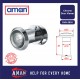 AMAN 200 Degree Wide Angle Sight Chrome Door Viewer With Cover / Door Guard