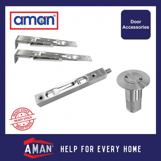 AMAN Stainless Steel Flush Bolt / Dust Socket