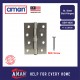 AMAN 2PCS SUS 304 Stainless Steel Hinges With Screw