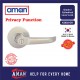 AMAN Cylindrical Tubular Lever Lock Grade 2 - Made In Korea