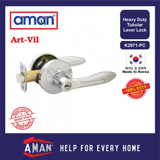 AMAN Heavy Duty Tubular Lever Lock - Made In Korea