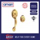 AMAN Double Entrance Handleset V-4661 - Solid Brass