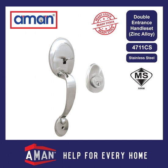 AMAN Heavy Duty Double Entrance Handleset - Zinc Alloy