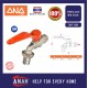 ANA Lever Bib Cock Ball Cock Aluminium Handle Washing Machine Faucet 1/2'' 3/4"