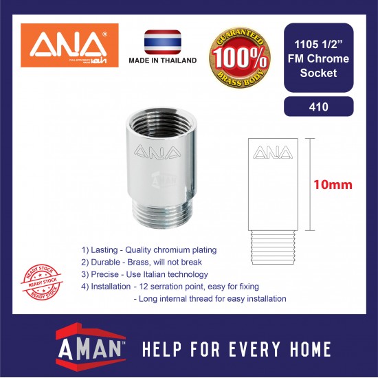 ANA Chrome Socket FM / Hex Nipple / Equal Socket