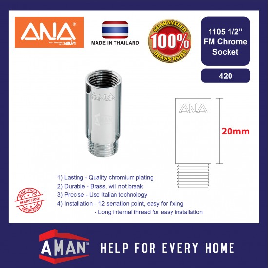 ANA Chrome Socket FM / Hex Nipple / Equal Socket