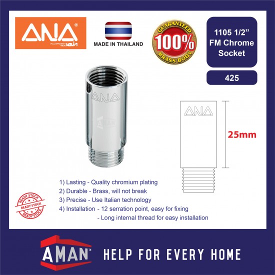ANA Chrome Socket FM / Hex Nipple / Equal Socket