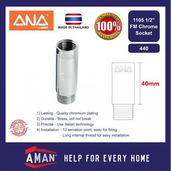 ANA Chrome Socket FM / Hex Nipple / Equal Socket