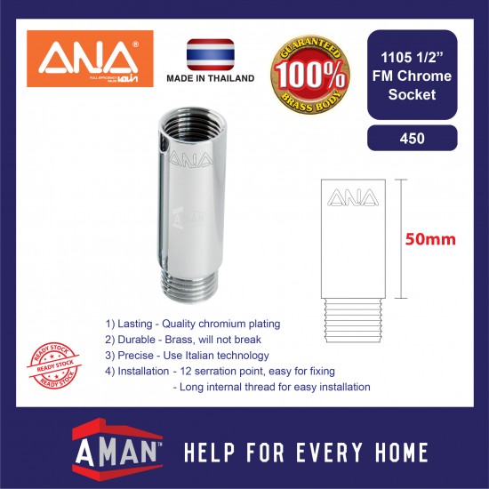 ANA Chrome Socket FM / Hex Nipple / Equal Socket