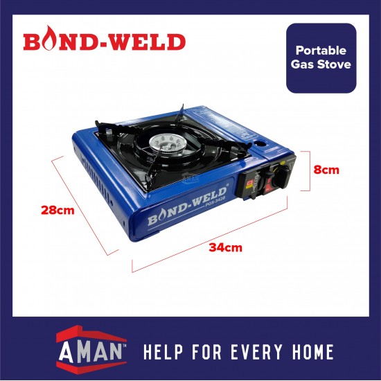 BOND-WELD Portable Gas Stove