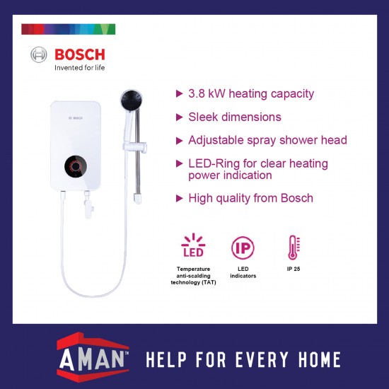 Bosch Tronic 3000S – Electric Instantaneous Water Heater without pump