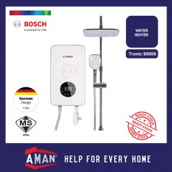 Bosch Tronic 8000S – Electric Instantaneous Water Heater with DC pump and rain shower