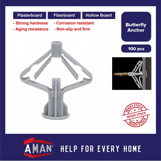 Nylon Butterfly Anchor /  Aeroplane Anchor