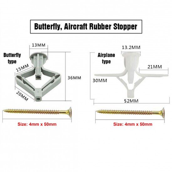 Nylon Butterfly Anchor /  Aeroplane Anchor