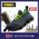 COLEX Sporty Safety Shoes Safety Boots Kevlar Sole Anti Slip Anti Smash Lightweight Breathable Steel Toe SXG-500