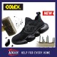 COLEX Sporty Safety Shoes Safety Boots Kevlar Sole Anti Slip Anti Smash Lightweight Breathable Steel Toe