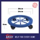 4 Wheel PVC Heavy Duty Gas Roller / Gas Stand / Gas Roller Base Kitchen Storage Organizers / 4 Castors Gas Cylinder Rack