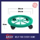4 Wheel PVC Heavy Duty Gas Roller / Gas Stand / Gas Roller Base Kitchen Storage Organizers / 4 Castors Gas Cylinder Rack