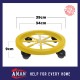 4 Wheel PVC Heavy Duty Gas Roller / Gas Stand / Gas Roller Base Kitchen Storage Organizers / 4 Castors Gas Cylinder Rack