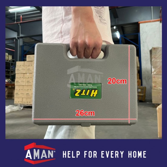 HITZ 301Pcs Drill Bits Set with Wall Plug, Driver and Drill Bit Set with Case DIY Tool Accessories CDS-301