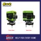HITZ 12 Line 3D Laser Level Light Self-Leveling 360° Rotary Cross Auto Measuring GL-9218