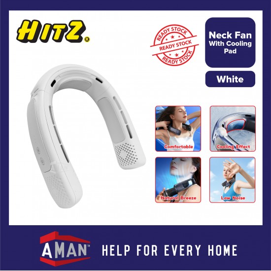HITZ Portable Neck Fan With Cooling Pad