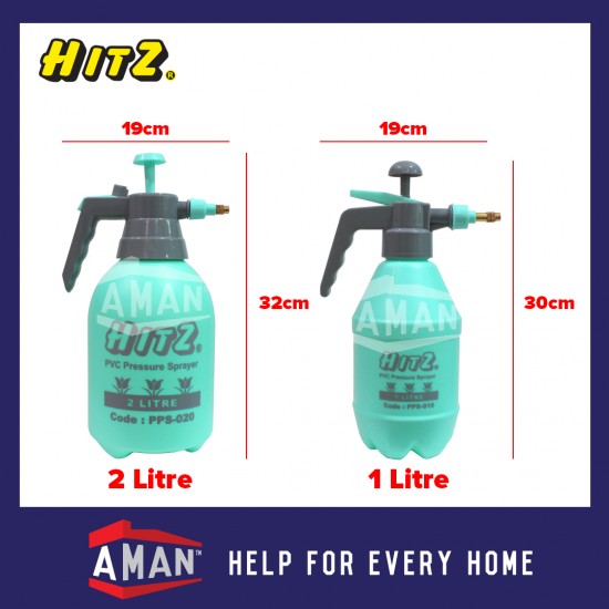 HITZ 2 LITER Multi-Purpose Pressure Sprayer Hand Pump Sprayer Garden Sprayer Chemical Sprayer Pam Racun 1L 2L