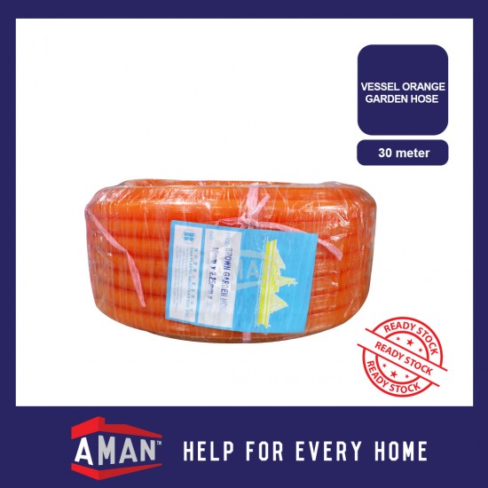 Gardening PVC Hose Orange / Green 1.75mm Thickness Rubber Hose Green Hos Getah Oren 100% Virgin Material 10M / 30M